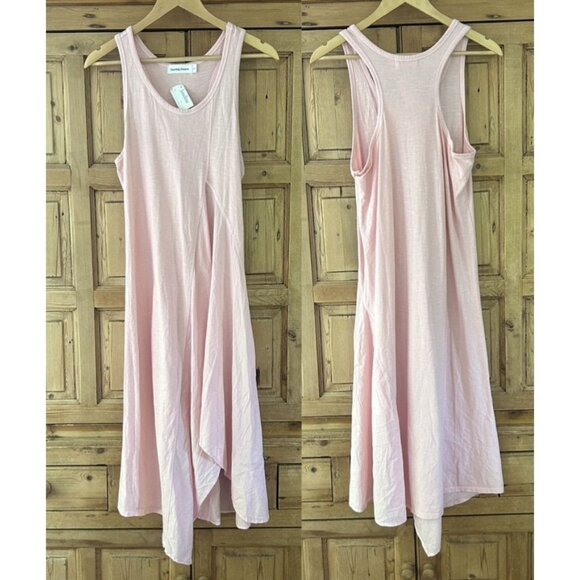 Counting Dreams Neiman Marcus Pale Pink Tank Midi Dress Womens Size Small NWT‎ - Picture 1 of 12